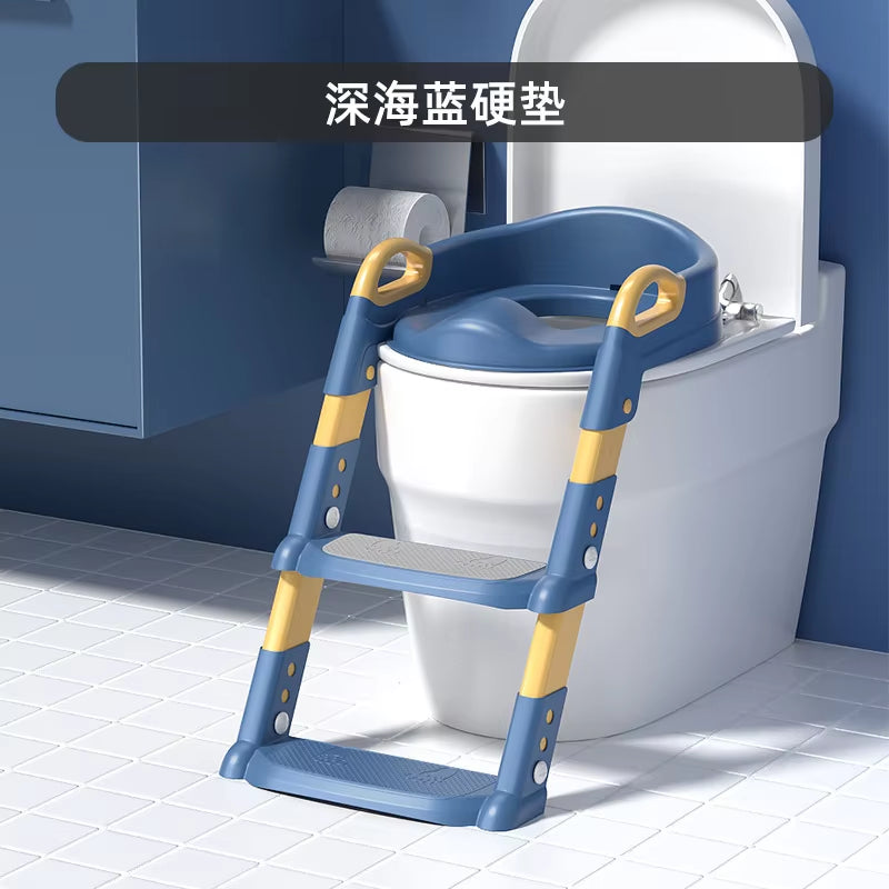 Children'S Toilet Baby Portable Toilet Seat Children'S Foldable Auxiliary Toilet Ladder Toilet Training Potty Ladder for Kids