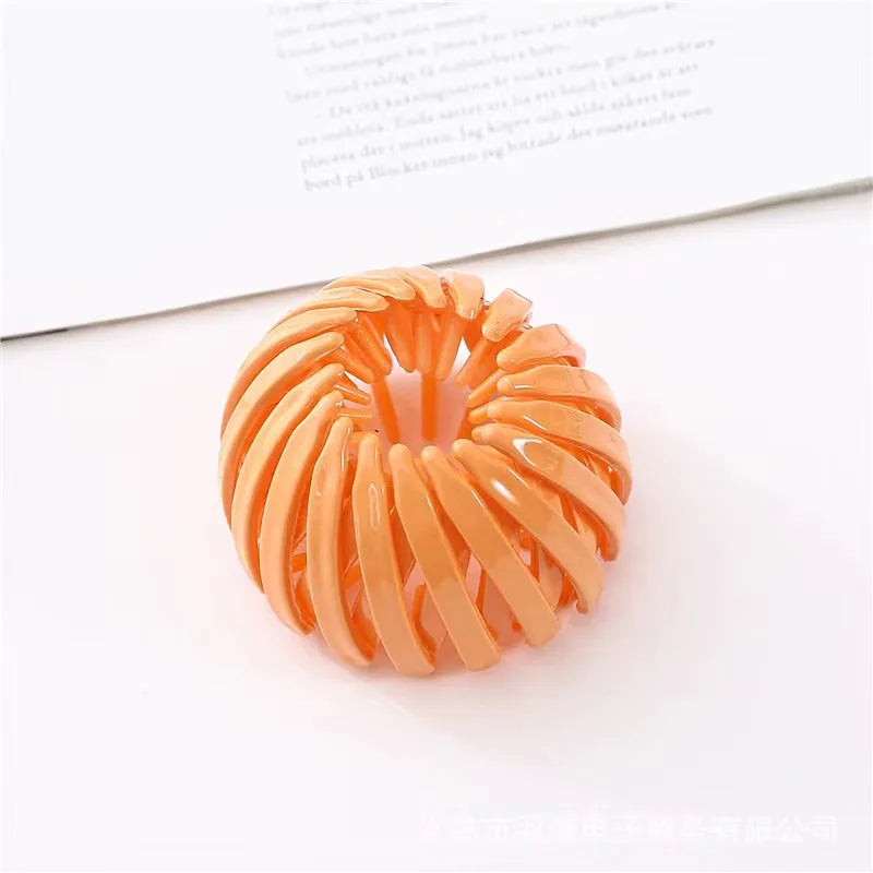 1Pcs Women Hair Claws Horsetail Buckle Bird Nest Expanding Hairband Lazy Man Hair Curler Hair Accessories Clips Snap Headwear