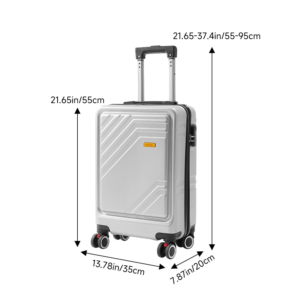 20’’ Travel Suitcase with Combination Lock with 360-Degree Spinner Wheels