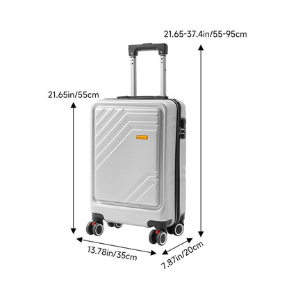 20’’ Travel Suitcase with Combination Lock with 360-Degree Spinner Wheels