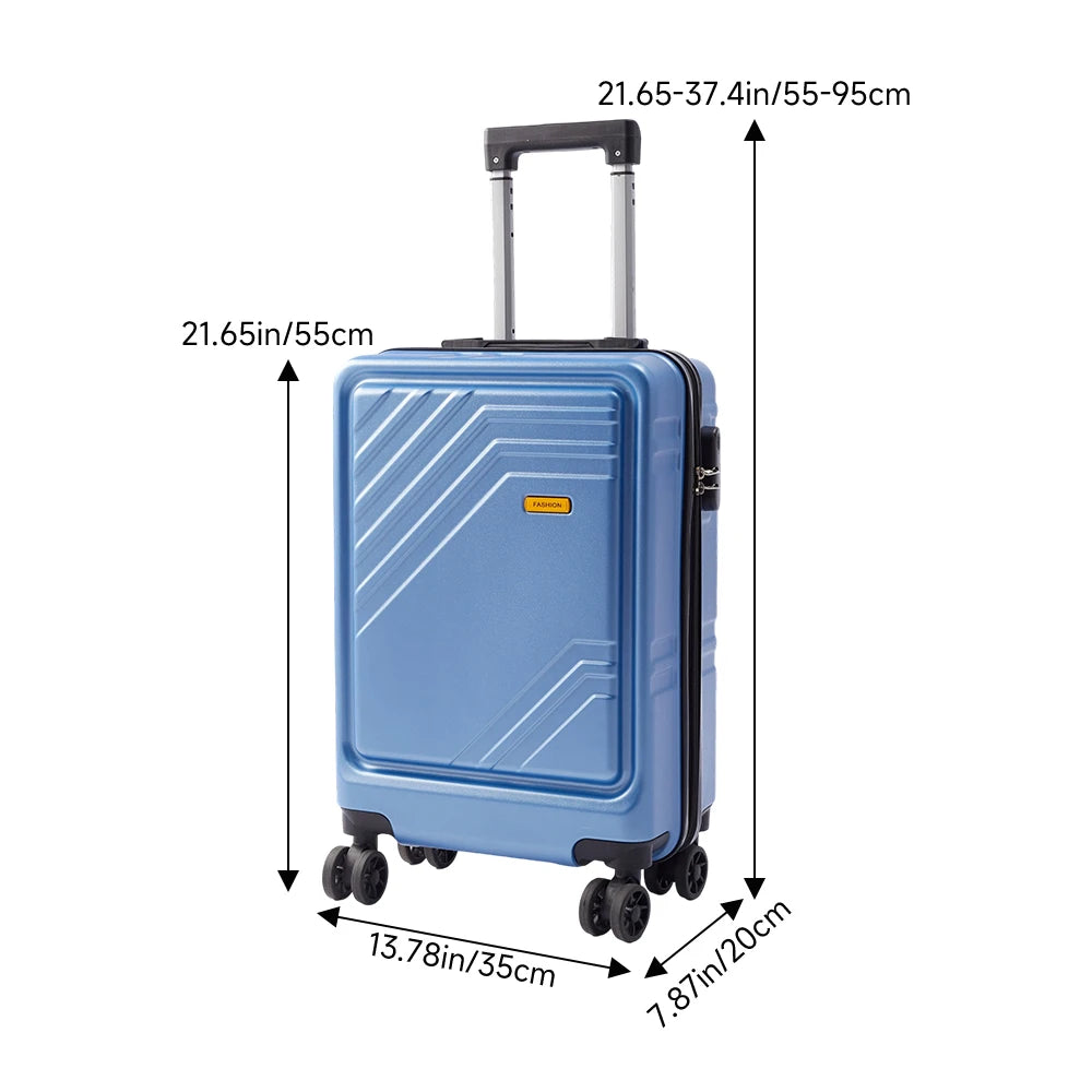 20’’ Travel Suitcase with Combination Lock with 360-Degree Spinner Wheels