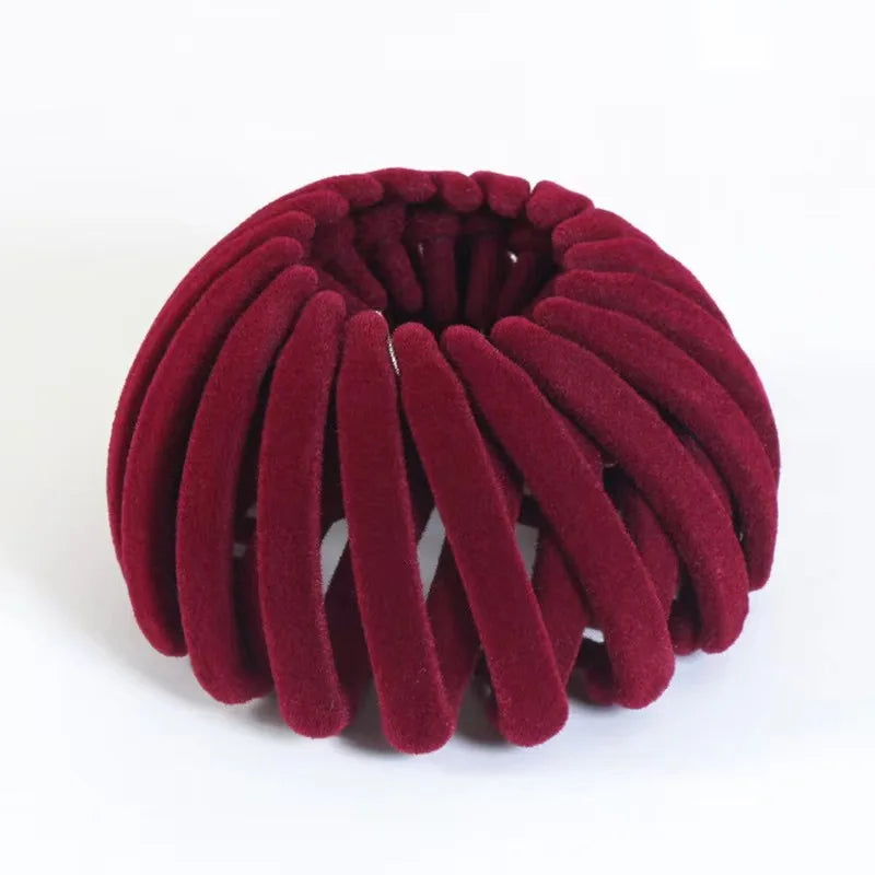 1Pcs Women Hair Claws Horsetail Buckle Bird Nest Expanding Hairband Lazy Man Hair Curler Hair Accessories Clips Snap Headwear
