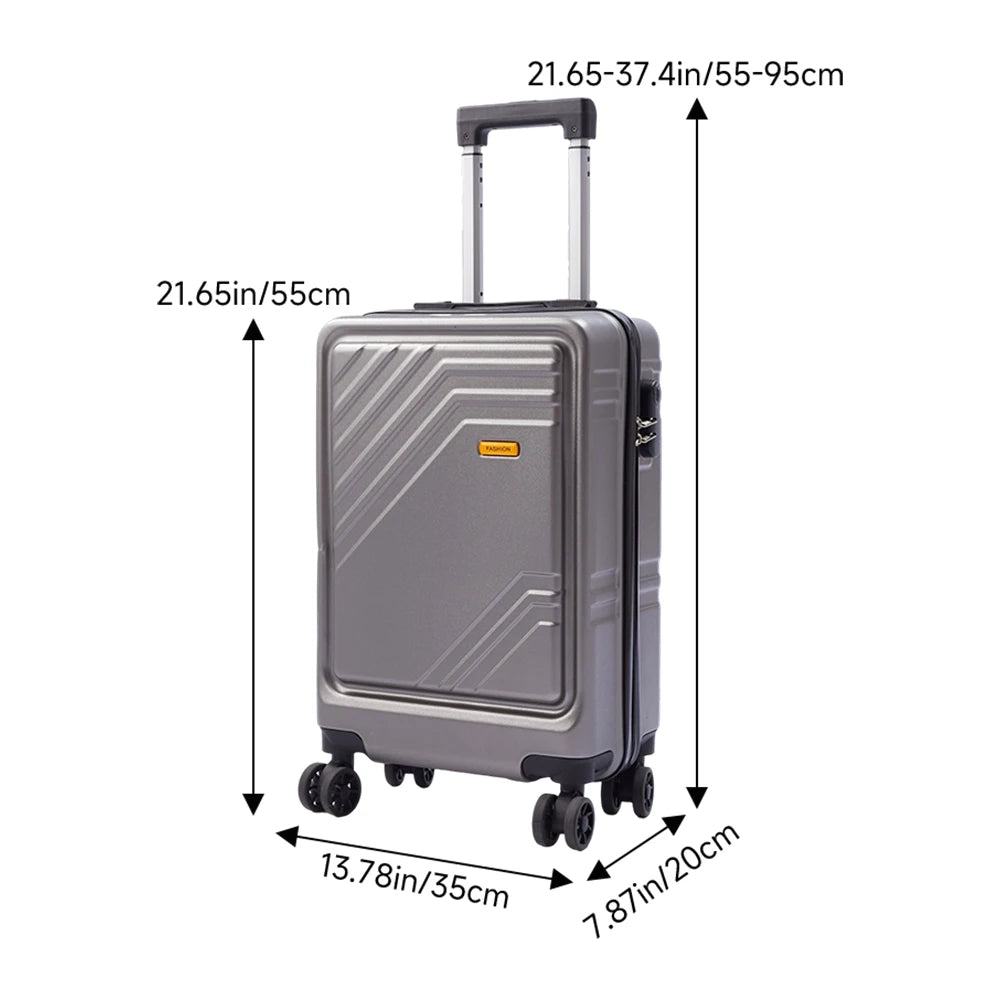 20’’ Travel Suitcase with Combination Lock with 360-Degree Spinner Wheels