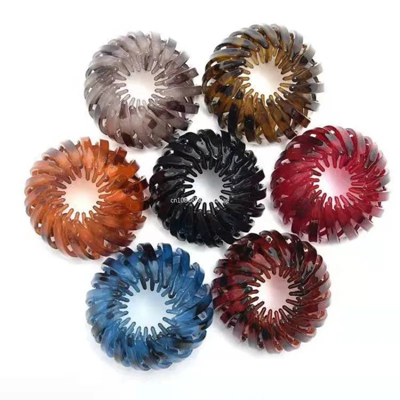 1Pcs Women Hair Claws Horsetail Buckle Bird Nest Expanding Hairband Lazy Man Hair Curler Hair Accessories Clips Snap Headwear
