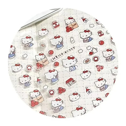 4Pcs Cute Transparent Sanrio Kulome Hello Kitty Melody Waterproof Kids Stickers