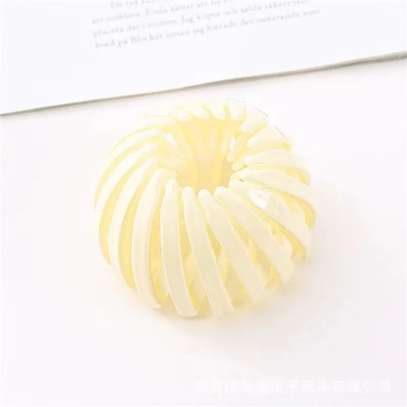 1Pcs Women Hair Claws Horsetail Buckle Bird Nest Expanding Hairband Lazy Man Hair Curler Hair Accessories Clips Snap Headwear
