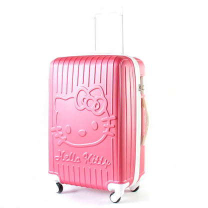 Sanrio Hello Kitty Luggage Kawaii Anime Trolley Case Universal Wheel Female Student Travel Suitcase Cute Gifts 20-Inch 24 Inch