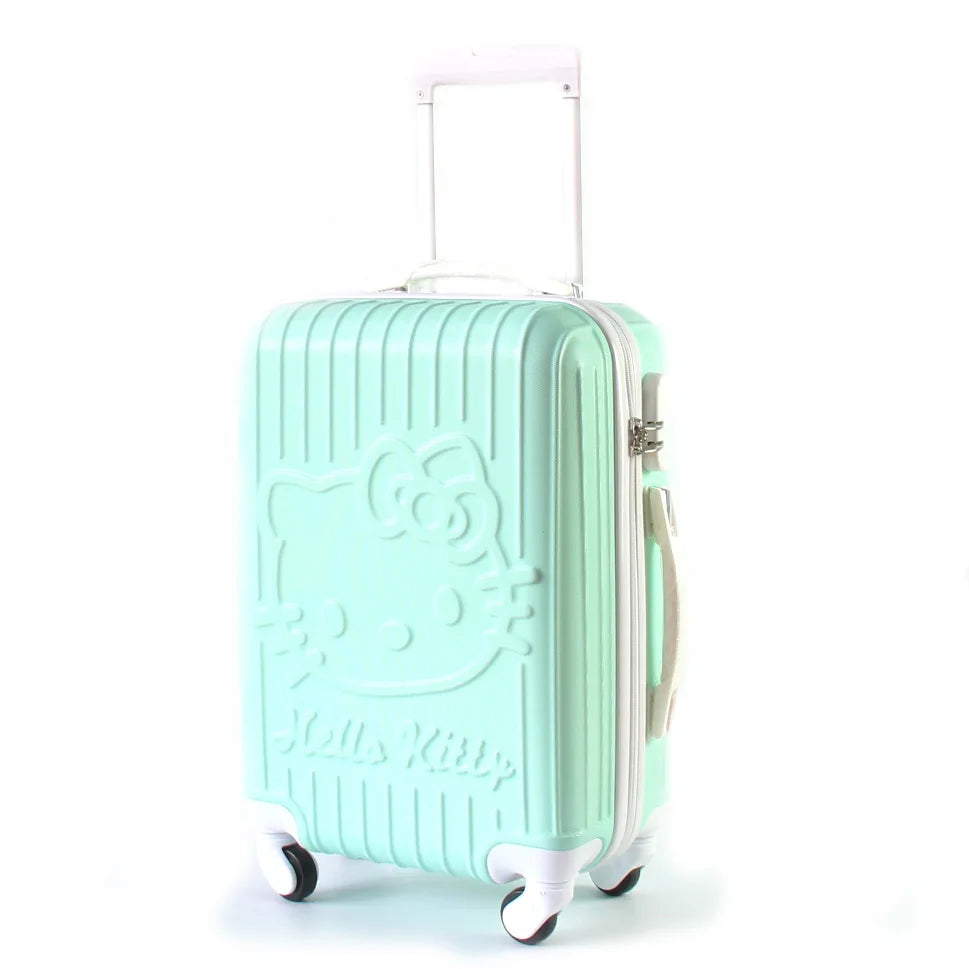 Sanrio Hello Kitty Luggage Kawaii Anime Trolley Case Universal Wheel Female Student Travel Suitcase Cute Gifts 20-Inch 24 Inch