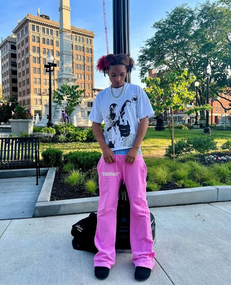 Y2K Pants Men Double Embroidered Waist Pantalones Sweatpants Pants Clothing Homme Baggy NEW Streetwear Aesthetic Wide Leg Pants