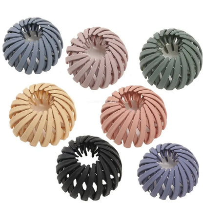 1Pcs Women Hair Claws Horsetail Buckle Bird Nest Expanding Hairband Lazy Man Hair Curler Hair Accessories Clips Snap Headwear