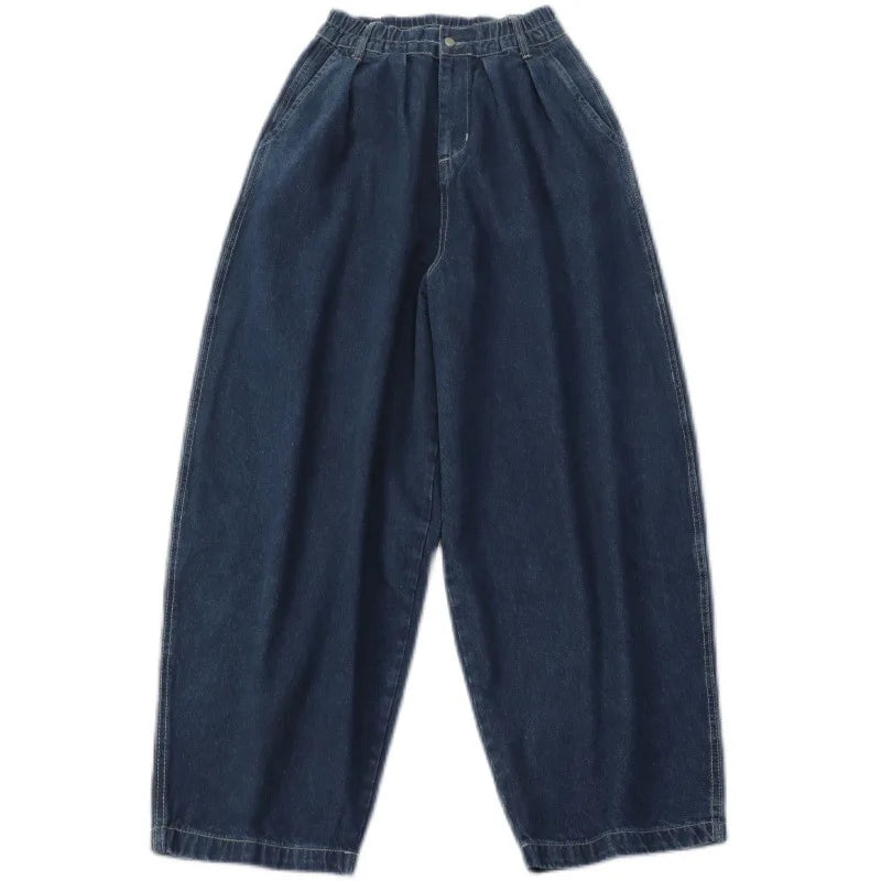 Straight Jeans Men Blue Loose Denim Trousers Neutral Y2K Jean Streetwear Casual Wide Jeans Mans Women Pants Men Baggy Men Jeans