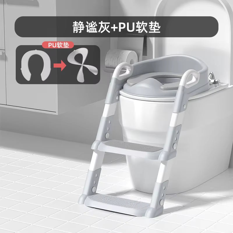 Children'S Toilet Baby Portable Toilet Seat Children'S Foldable Auxiliary Toilet Ladder Toilet Training Potty Ladder for Kids