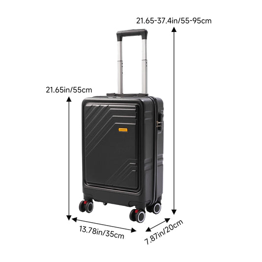 20’’ Travel Suitcase with Combination Lock with 360-Degree Spinner Wheels