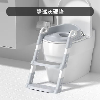 Children'S Toilet Baby Portable Toilet Seat Children'S Foldable Auxiliary Toilet Ladder Toilet Training Potty Ladder for Kids